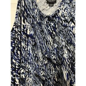 Maggie‎ Barnes Womens Blue Tank Top 4X 30/32